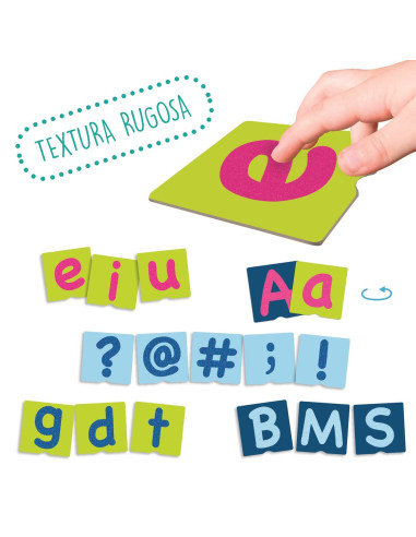 TACTO-FICHAS DE LETRAS Y SIGNOS DE...