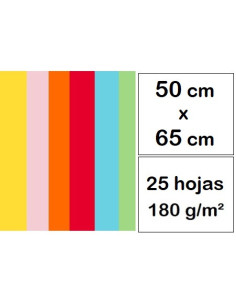 CARTULINAS 50x65 cm 25 h...