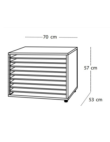 MUEBLE CARTULINAS HORIZONTAL