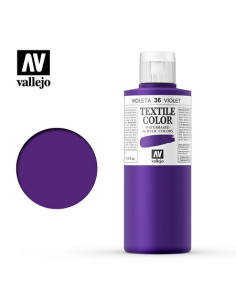 PINTURA TEXTIL VIOLETA 200 ml.