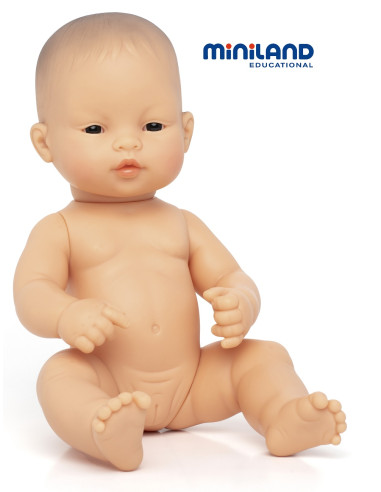MUÑECA RECIÉN NACIDO ASIÁTICA 32 cm....