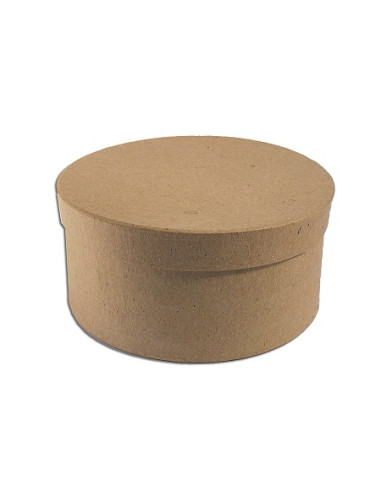 CAJA PAPEL MACHE REDONDA 8 x 4 cm. 12...