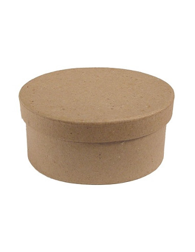 CAJA PAPEL MACHE OVAL 9 x 7 x 4 cm....