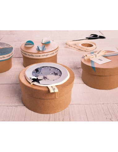 CAJA PAPEL MACHE OVAL 9 x 7 x 4 cm....