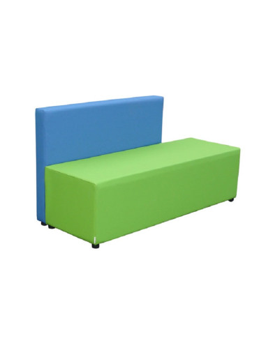 SOFA TUBO RESPALDO 160x70x45 cm.