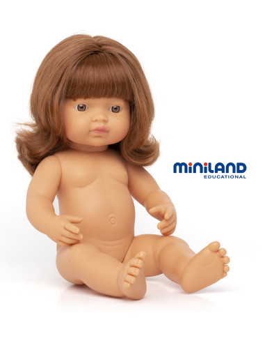 MUÑECA RECIÉN NACIDO PELIRROJO 38 cm....