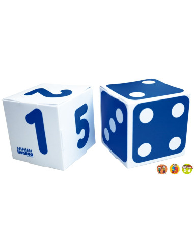 DADOS GIGANTES PUNTOS Y NÚMEROS HENBEA