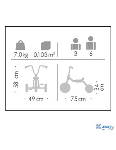 TRICICLO 3-6 AÑOS ANDREU TOYS 2