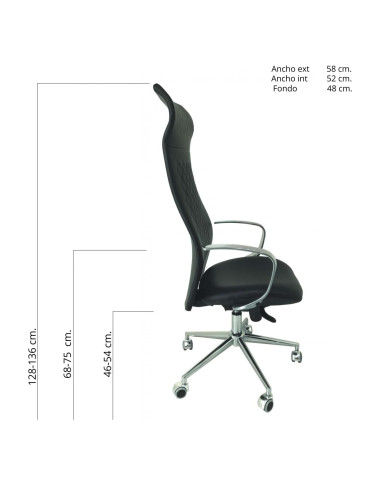 SILLÓN VESTA STYLE NAPPEL NEGRO