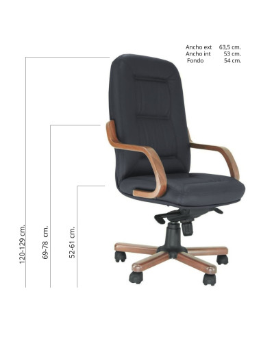 SILLÓN GIARDINO ALTO NEGRO