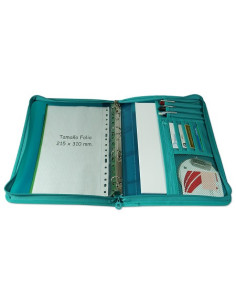 CARPETA ZIPPER ANILLAS VERDE 2