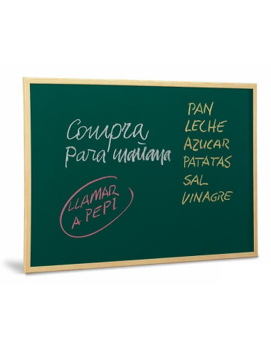 PIZARRA BLANCA MARCO PINO 40 x 60 cm.