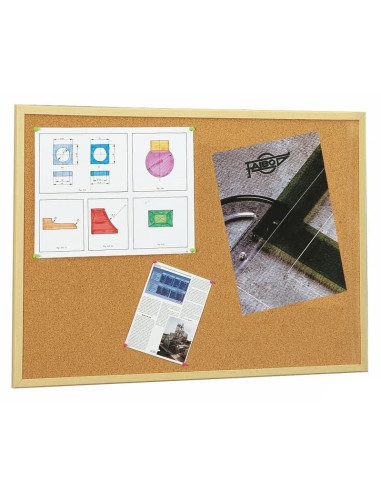 TABLERO CORCHO MARCO MADERA PINO 80 X...