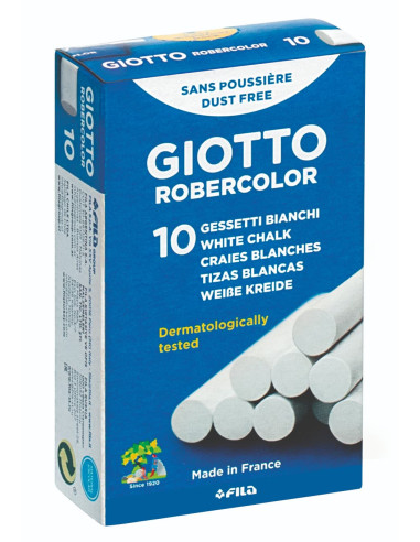 TIZA ANTIPOLVO BLANCA 10 ud GIOTTO...