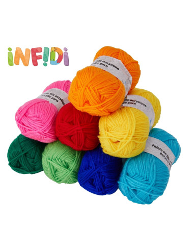 OVILLOS LANA ACRÍLICA 8 colores surtidos