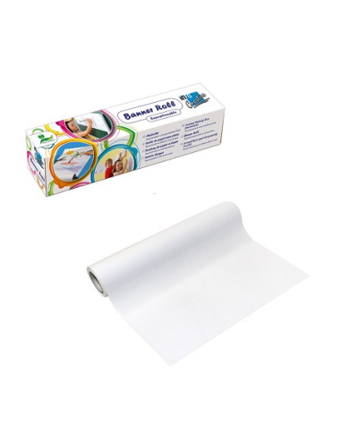 PAPEL ADHESIVO BLANCO ROLLO 12.2 m