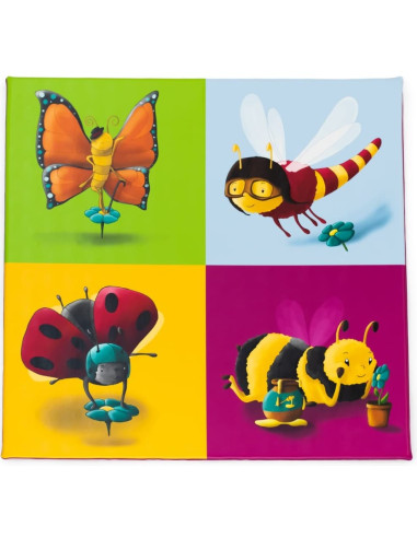 TAPETE INSECTOS 130 x 130 x 3 cm.