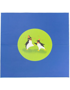 TAPETE PINGÜINOS 200 x 200...