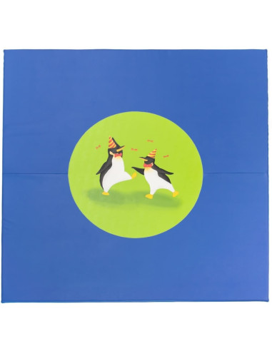 TAPETE PINGÜINOS 200 x 200 x 3 cm.