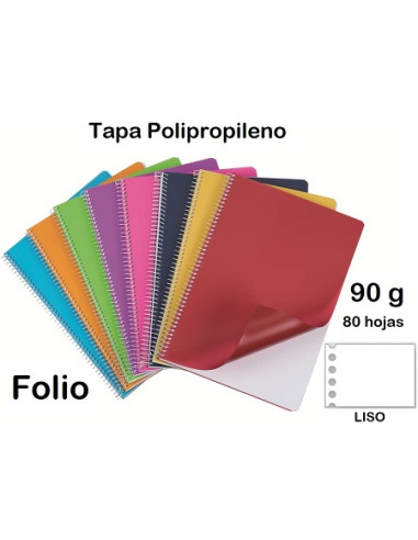 CUADERNO RCA Fº PP 80 h LISO