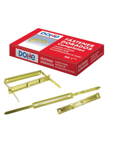 CAJA 50 FASTENER DORADO