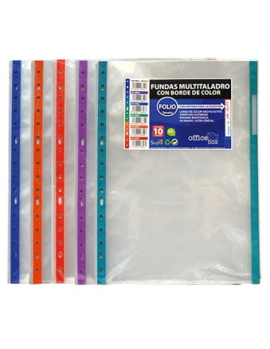 FUNDAS A4 MULTITALADRO CON BORDE...