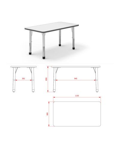 MESA RONY RECTANGULAR