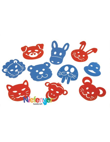PLANTILLA INFIDI MASCARAS ANIMALES 10...