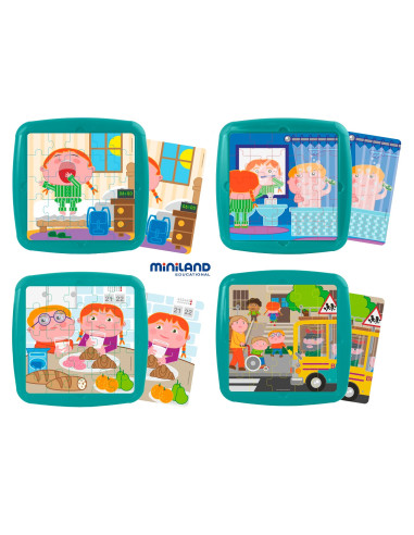 BUENOS HÁBITOS 4 PUZZLES MINILAND