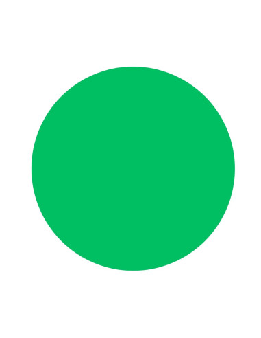 GOMETS CIRCULO MEDIANO Ø 15 mm VERDE