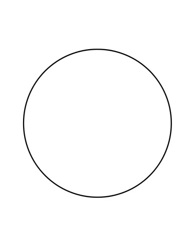 GOMETS CIRCULO MEDIANO Ø 15 mm BLANCO