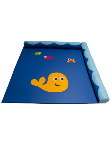 TAPETE MAR CON BORDES 200 x 200 x 3 cm.