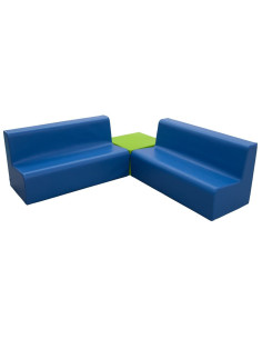 CONJUNTO SOFÁ CON TABURETE...