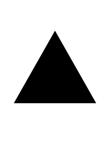 GOMETS TRIANGULO GRANDE Rollo NEGRO