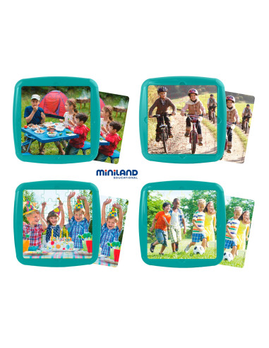 OCIO CON AMIGOS 4 PUZZLES MINILAND