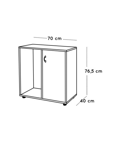 ARMARIO BAJO CON CUBETERO