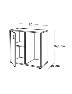 MUEBLE BAJO CON ESTANTES Y... 2