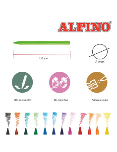 CERAS PLASTIALPINO 12 colores 2