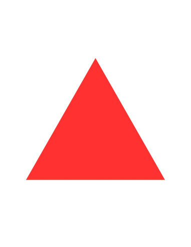 GOMETS TRIANGULO GRANDE Rollo ROJO