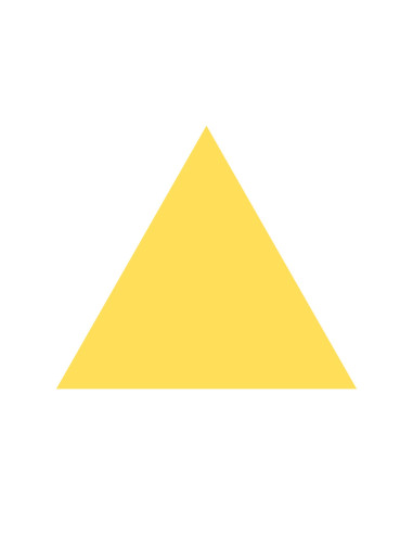 GOMETS TRIANGULO GRANDE Rollo AMARILLO