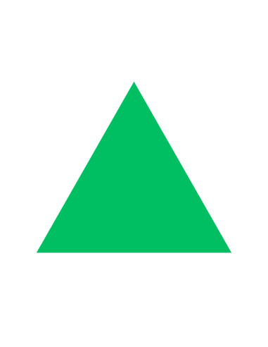 GOMETS TRIANGULO PEQUEÑO Rollo VERDE