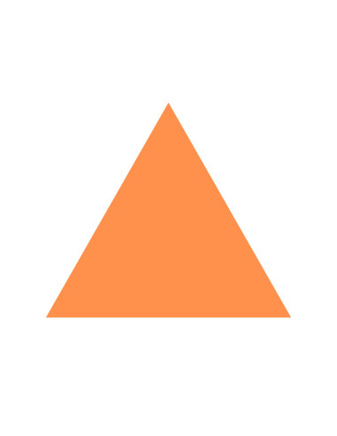 GOMETS TRIANGULO PEQUEÑO Rollo NARANJA