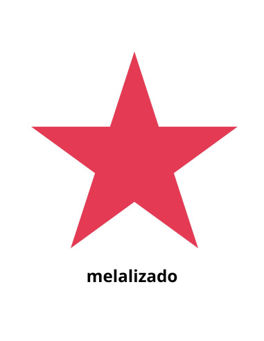 GOMETS ESTRELLA METALIZADO ROJO