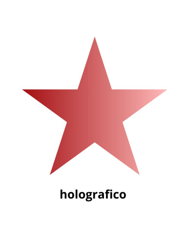 GOMETS ESTRELLA HOLOGRÁFICO ROJO