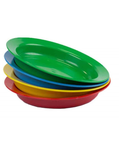 PLATO HONDO 24 CM AMARILLO 6 Uds.