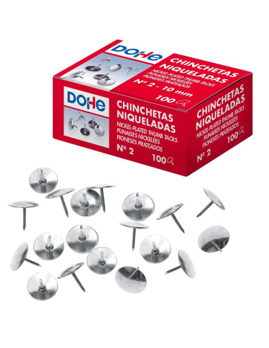 CHINCHETAS NIQUELADAS MTL 100 uds