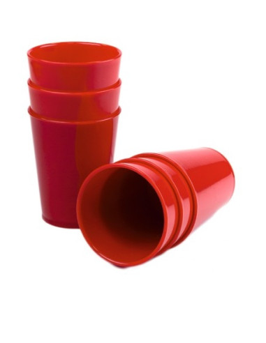 VASOS ABS 7,5 CM ROJO 6 Uds.