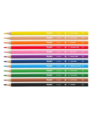 PINTURA MILAN ERGO TRIANGULAR 12 colores