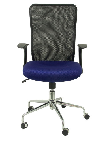 SILLA MINAYA RESPALDO MALLA AZUL