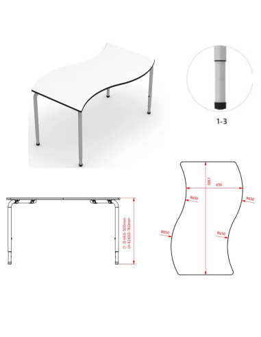 MESA WAVE REGULABLE TALLA 1-3